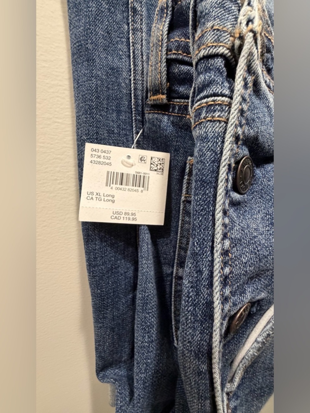 American Eagle 🦅 Stretch Stovepipe Overall - Picture 7 of 7